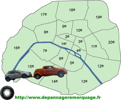 depannage remorquage auto Paris